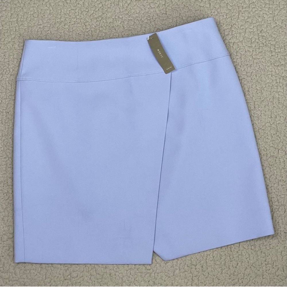 Set of 2 -J. Crew Cross Front Mini Skirt Wisteria Purple Lavender & Blue
